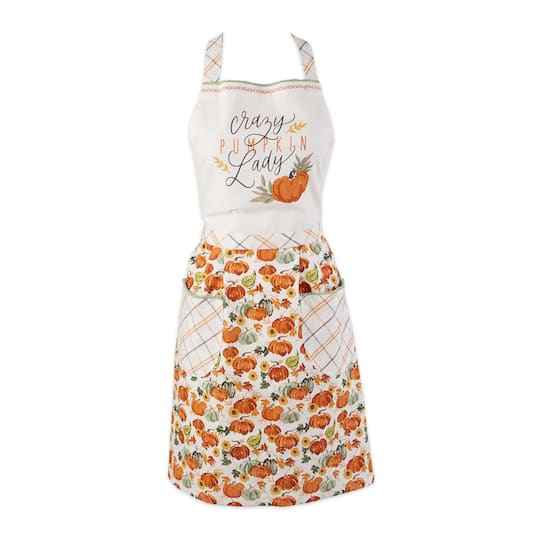 DII&#xAE; Crazy Pumpkin Lady Printed Apron